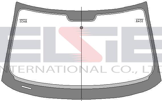 Audi A1 (Хетчбек) (2010-2018), В, ЗтСр, з віконцем під VIN, з молдингом або фіксатором, з привулканізованним молдингом, FUYAO