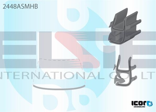 [2448ASMHB-IC] BMW 1 (E81/E82/E87/E88)  (2004-2011), МЛ, В, Хетчбек, нижній, ICOR = 2460ASMRB