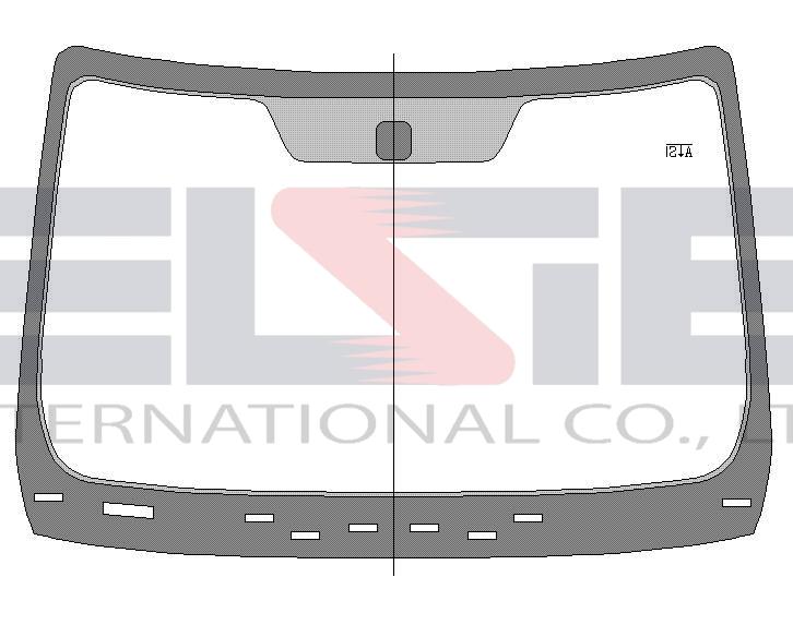 [3574AGNHVW-PI] Ford Kuga (Позашляховик) (2008-2012), В, Зл, що обігрівається, з віконцем під VIN, з молдингом або фіксатором